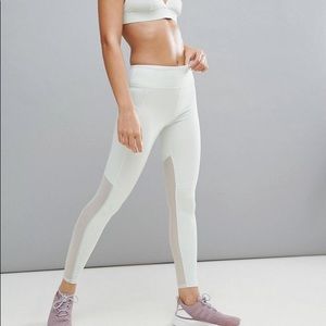 A & F Mint Legging with Mesh Panel NWT